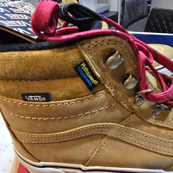 Vans Sk8-Hi Dr MTE-2 Boots Pop Lace Tan Mens Size 10 VN0009QMJM9 NEW RARE - Picture 3 of 13